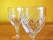 画像3: 日本製 ヴィンテージ ワイングラス ダイヤモンドパターン (3)