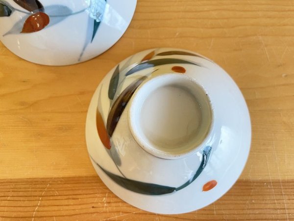 画像3: ヴィンテージ 飯碗 葉と実 (3)