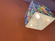 画像3: 【再入荷】インド モザイクガラスハンギングランプ フラワーキューブ (3)