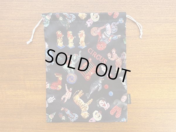 画像2: ナタリー・レテ サテン巾着ポーチ サーカス (2)