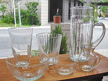 Oranzovy オンラインショップ】リサイクルガラスウェア ウェーブグラス